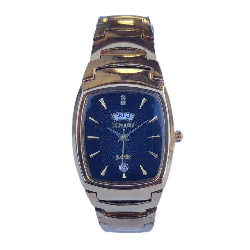 Rado Jubile Men’s Watch – Gold Case & Bracelet with Black Dial