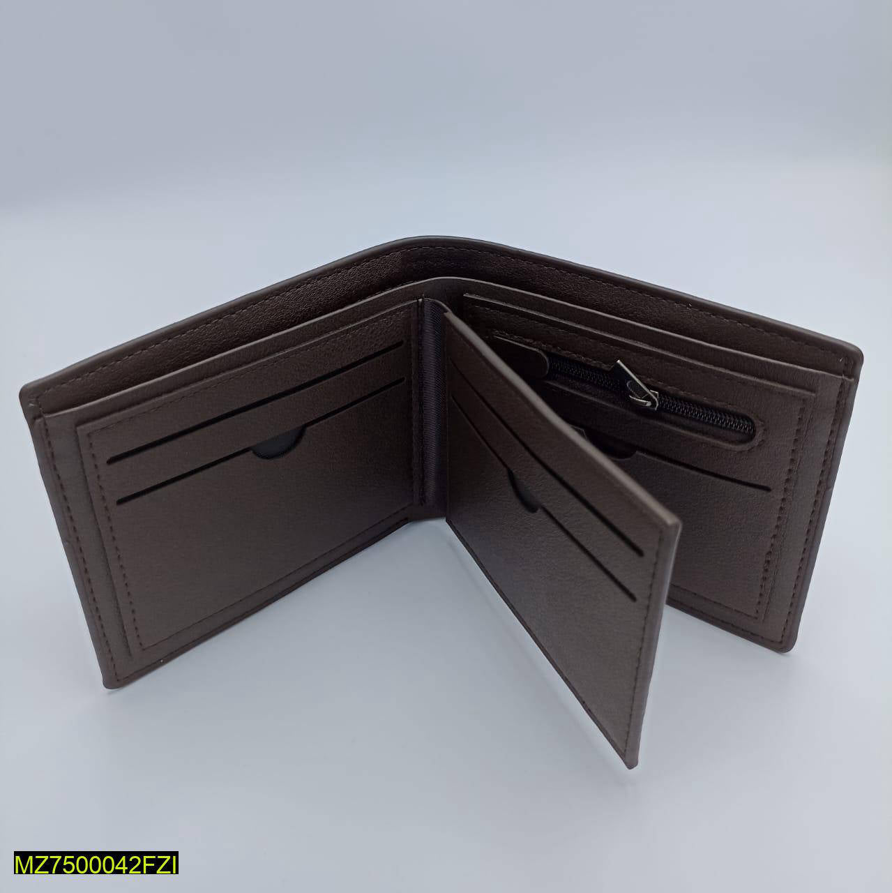 Dembollr Men’s Tan Leather Bi-Fold Wallet – Classic Casual Everyday Style