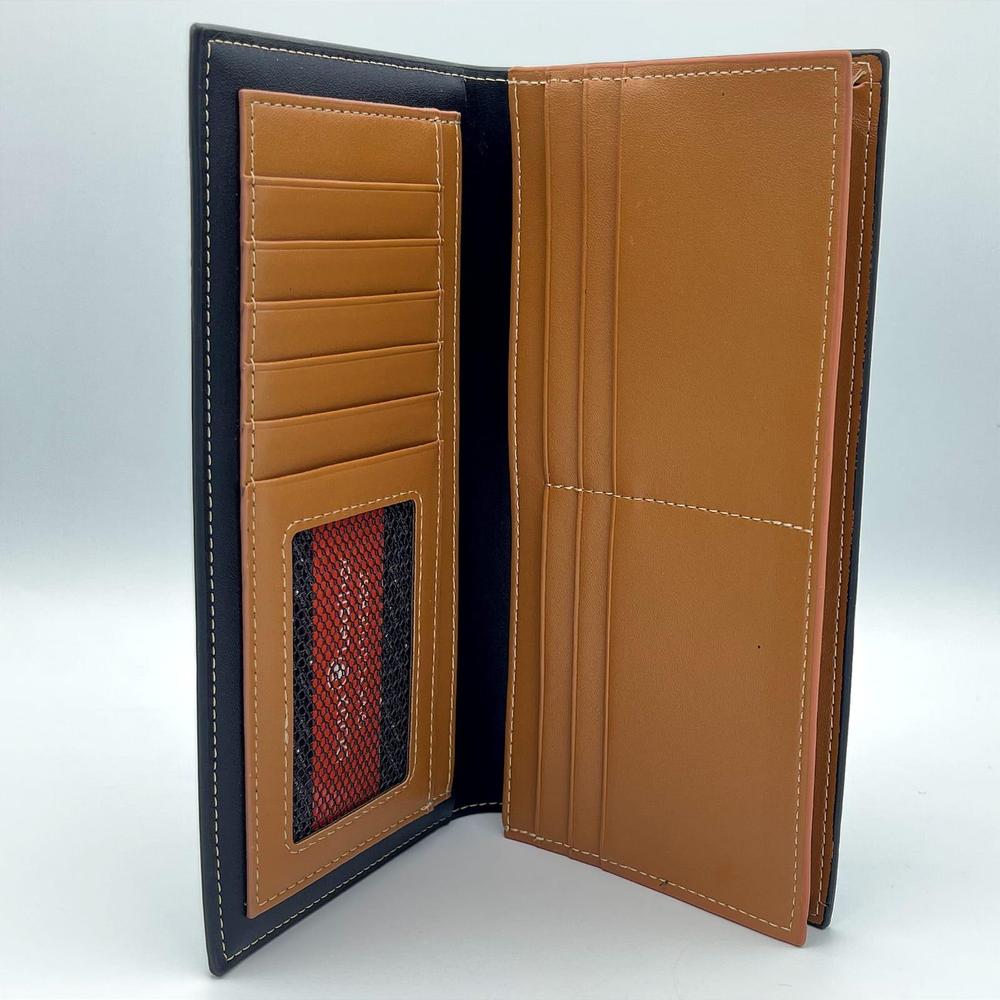DOUX Leather Men’s Long Wallet – Premium Brown Leather